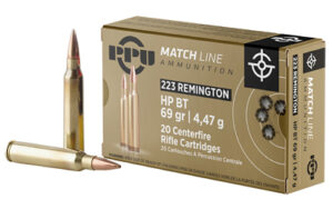 Prvi Partizan .223 Rem Match 69gr HPBT Ammo 20 Rounds