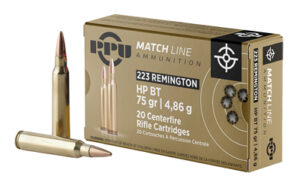 Prvi Partizan .223 Rem Match 75gr HPBT Ammo 20 Rounds