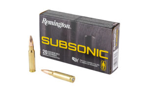 Remington 308 Win Subsonic 205gr BHP Ammo 20 Rounds