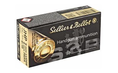 Sellier & Bellot 9mm 124gr JHP Ammo 50 Rounds - Image 2