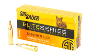 Sig Sauer 22-250 Rem 40gr V&P Ammo 20 Rounds