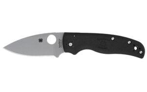 SPYDERCO SHAMAN LTWT 3.58" BLK/SLV