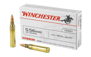 Winchester USA 5.56 55gr FMJ Ammo 20 Rounds