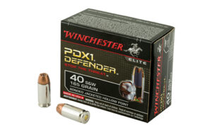 Winchester Defender 40 S&W 165gr JHP Ammo 20 Rounds