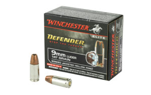 Winchester Defender 9mm 147gr JHP Ammo 20 Rounds