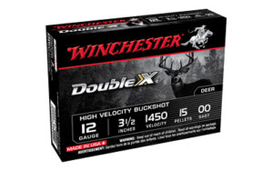 Winchester DBLX 12 Gauge 3.5" 00BK 15PLT Shotshells 5 Rounds