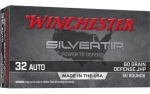 Winchester Silvertip 32 Auto 60gr JHP Ammo 50 Rounds