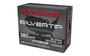 Winchester Silvertip HP 380 Auto 85gr Ammo 20 Rounds