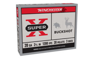 Winchester Superx 20 Gauge 2.75 3BK 20PL Shotshells 5 Rounds