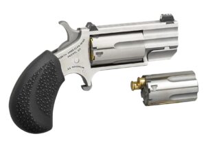 North American Arms PUG 22Mag/22 LR 1" Stainless Conv NS 5-Round Revolver