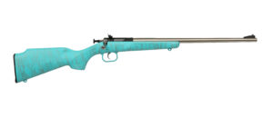 Davey Crickett Keystone Sporting Arms 22 LR Stainless Blue/Gold WEB 16.125" 1-Round Rifle